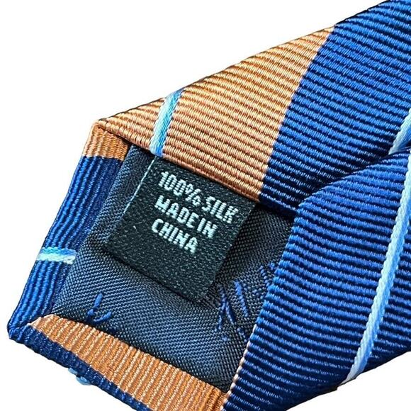 Jos A Bank Joseph Mens Traveler Stain Resistant Diagonol Stripe Necktie Tie Silk - Picture 14 of 16